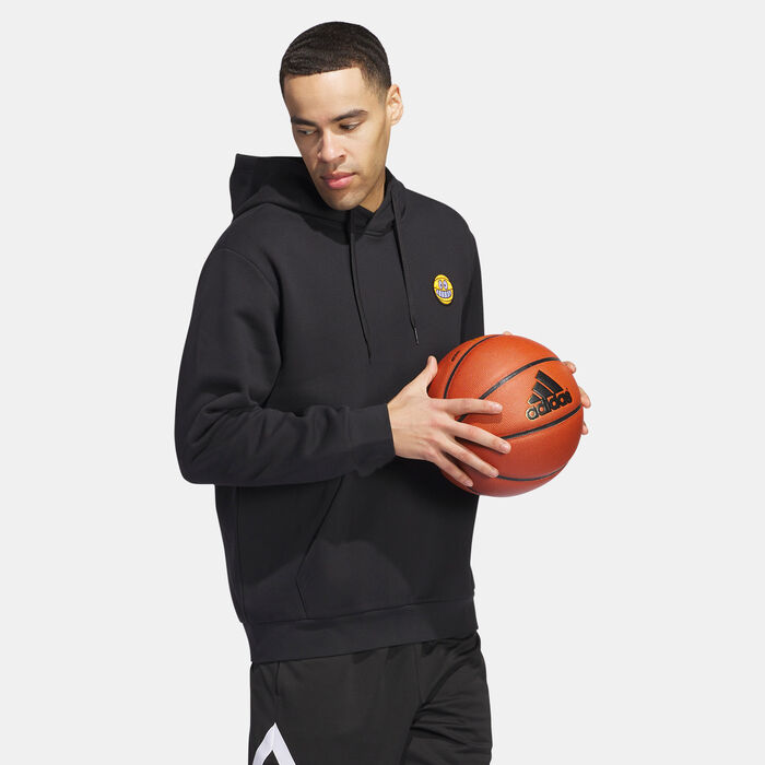 adidas Men's Lil Stripe Postcard Graphic Hoodie Black adidas Men's Lil Stripe Postcard Graphic Hoodie Black image number 2