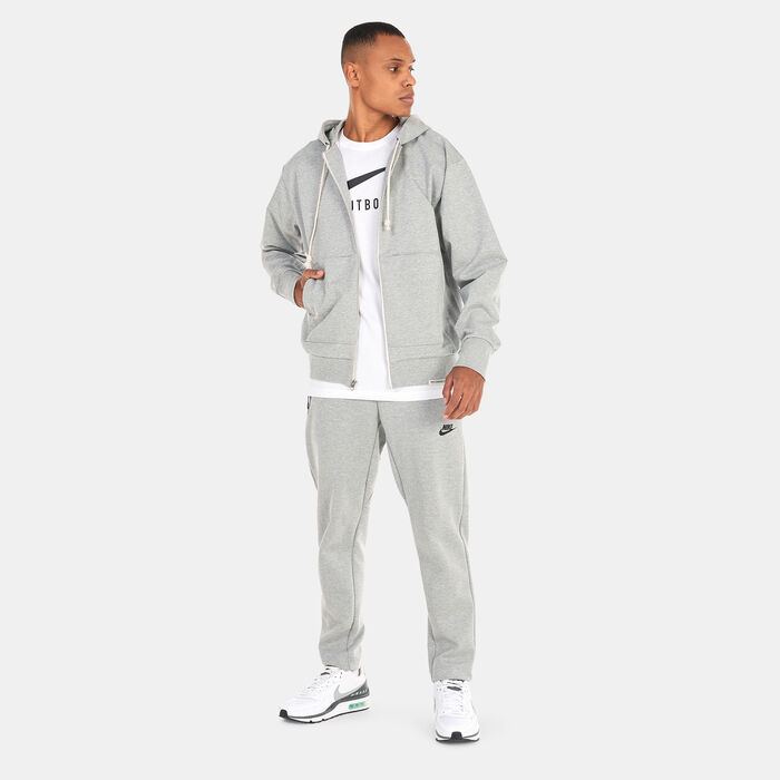 Nike Men's Dri-FIT Standard Issue Full-Zip Hoodie Grey Nike Men's Dri-FIT Standard Issue Full-Zip Hoodie Grey image number 2