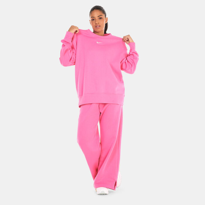 Nike Women's Sportswear Phoenix Fleece Sweatshirt Pink image number 5