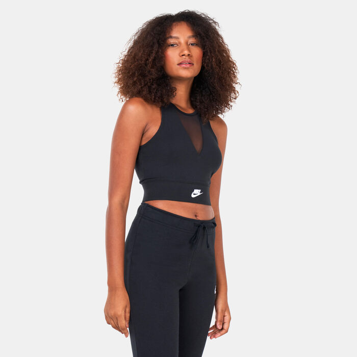 Nike Women's Sportswear Crop Dance Tank Top Black Nike Women's Sportswear Crop Dance Tank Top Black image number 0