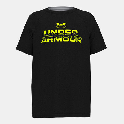 Under Armour Kids' UA Tech™ Split Wordmark T-Shirt Black
