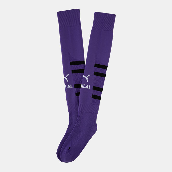 PUMA Men's Al Hilal Graphic Football Over-The-Calf Socks Purple PUMA Men's Al Hilal Graphic Football Over-The-Calf Socks Purple image number 0
