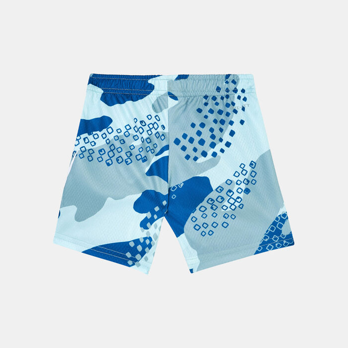 Nike Kids' Dri-FIT Club Camo Shorts Green image number 1