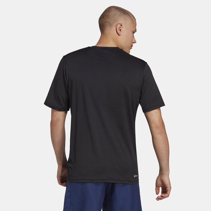 adidas Men's Train Essentials Stretch Training T-Shirt Black adidas Men's Train Essentials Stretch Training T-Shirt Black image number 1