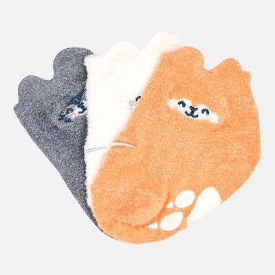 Nike Kids' NHN Basic No Show Socks (3 Pack) Orange