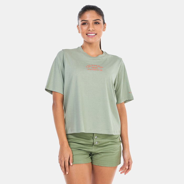 Columbia Women's North Cascades T-Shirt Green Columbia Women's North Cascades T-Shirt Green image number 0