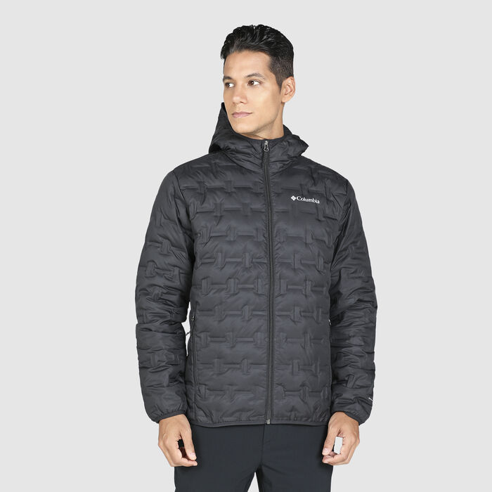 Columbia Men's Delta Ridge™ Down Hooded Jacket Black Columbia Men's Delta Ridge™ Down Hooded Jacket Black image number 0