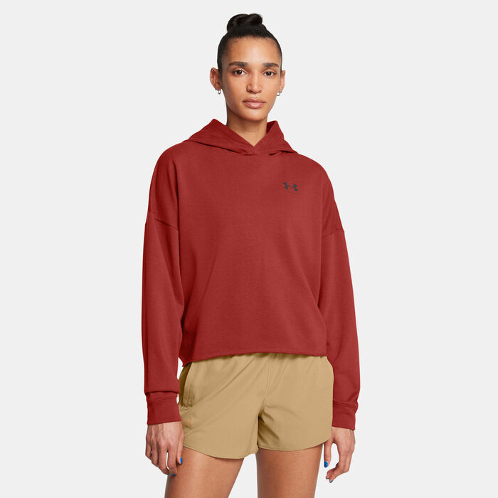 Under Armour Women's Rival Logo Hoodie Orange Under Armour Women's Rival Logo Hoodie Orange image number 0