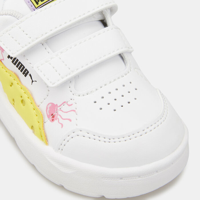 PUMA Kids' x SPONGEBOB Evolve Court Shoe (Baby And Toddler) White PUMA Kids' x SPONGEBOB Evolve Court Shoe (Baby And Toddler) White image number 4