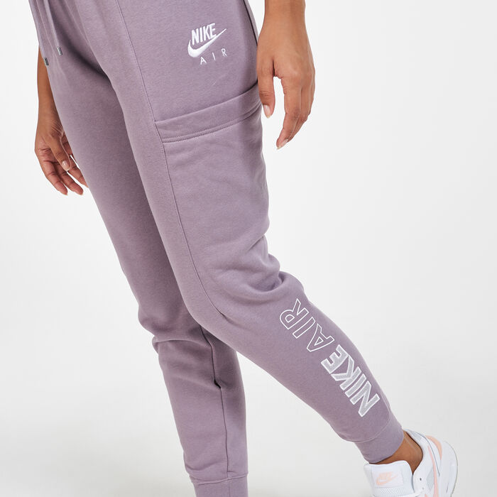 Nike Women's Air Fleece Sweatpants Purple Nike Women's Air Fleece Sweatpants Purple image number 3
