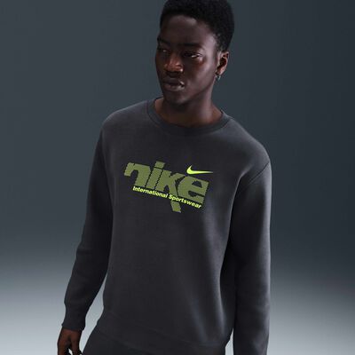 Nike Men's Sportswear Club Sweatshirt Grey
