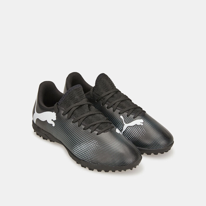 PUMA Kids' Future 7 Play Turf-Ground Football Shoes (Older Kids) Black image number 3