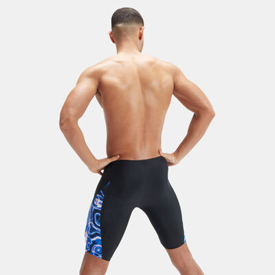 Speedo Men's Allover V-Cut Swimming Jammers Black