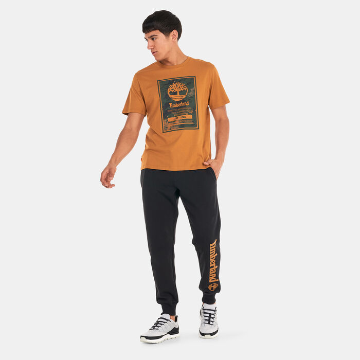 Timberland Men's Printed Logo Authentic T-Shirt Brown image number 2