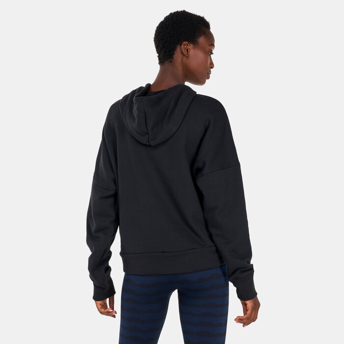 adidas Women's FI Badge of Sport Hoodie Black adidas Women's FI Badge of Sport Hoodie Black image number 1