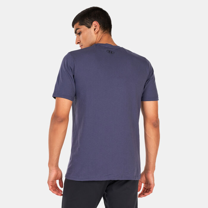 Under Armour Men's Project Rock Payoff T-Shirt Purple image number 1
