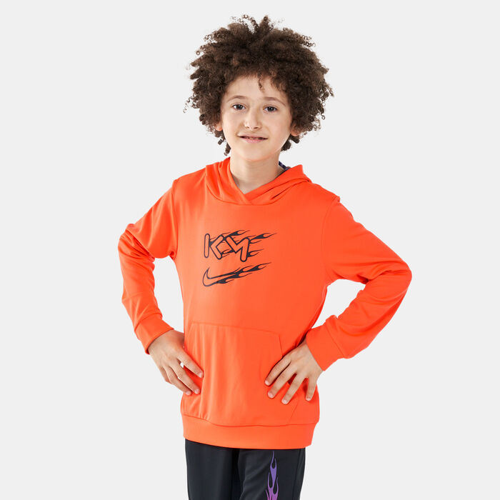 Nike Kids' Dri-FIT Kylian Mbappé Hoodie Red Nike Kids' Dri-FIT Kylian Mbappé Hoodie Red image number 0
