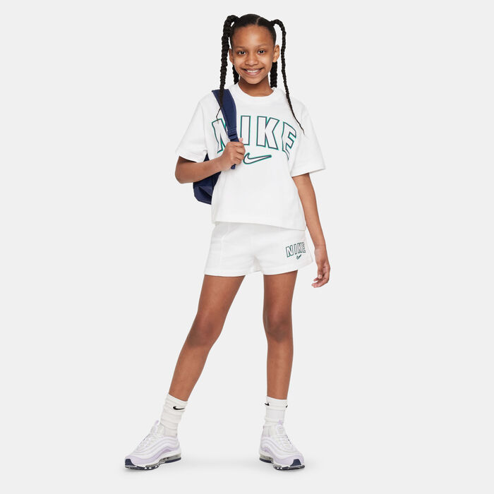 Nike Kids' Sportswear Boxy T-Shirt White image number 2