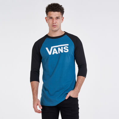 Vans Men's Classic Raglan T-Shirt Blue