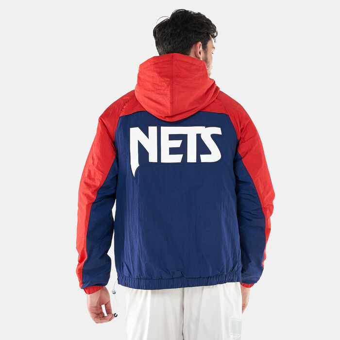 Nike Men's NBA Brooklyn Nets Courtside Premium Jacket Red Nike Men's NBA Brooklyn Nets Courtside Premium Jacket Red image number 1