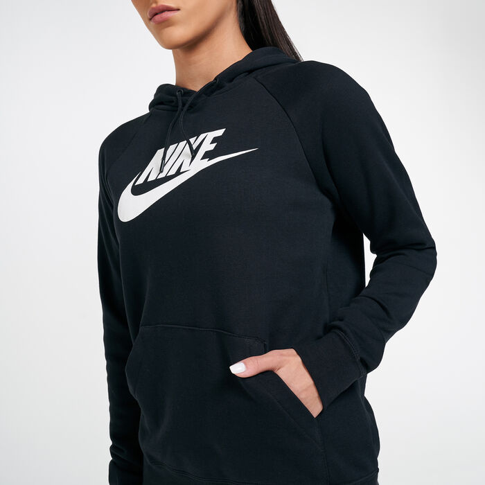 Nike Women's Sportswear Essential Pullover Hoodie Black Nike Women's Sportswear Essential Pullover Hoodie Black image number 3