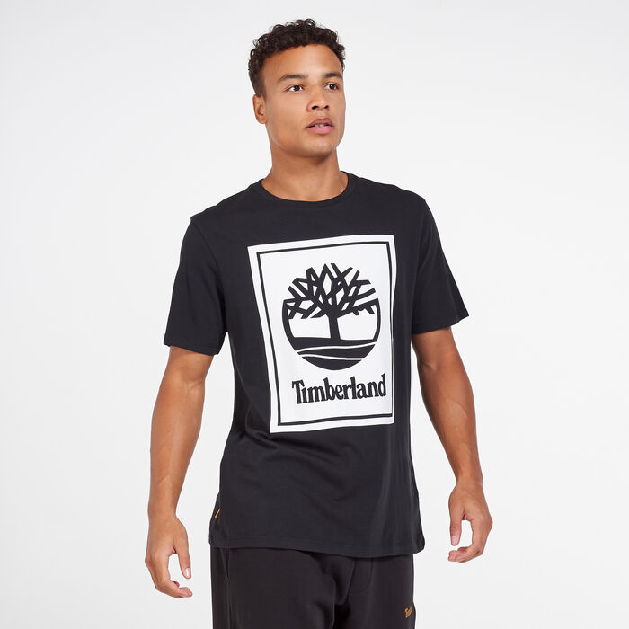 Timberland Men's Stack Logo T-Shirt Black Timberland Men's Stack Logo T-Shirt Black image number 0