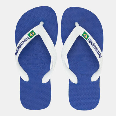 Havaianas Men's Brasil Logo Flip Flops Blue
