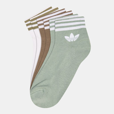 adidas Originals Men's Trefoil Ankle Socks (3 Pack) Green