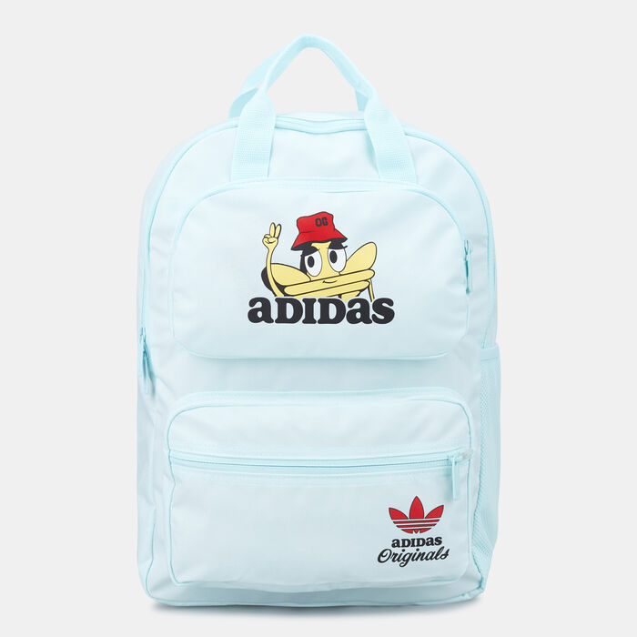 adidas Originals Kids' Fun Trefoil Two-Way Backpack Blue adidas Originals Kids' Fun Trefoil Two-Way Backpack Blue image number 0