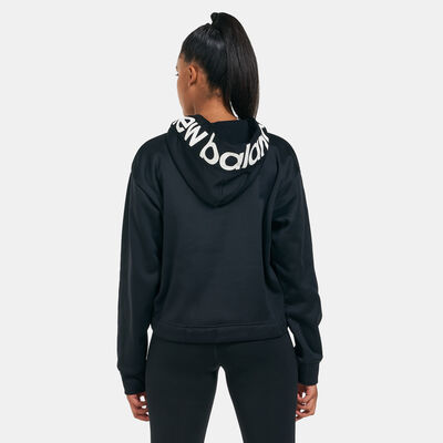 New Balance Women's Relentless Performance Fleece Layer Hoodie Black