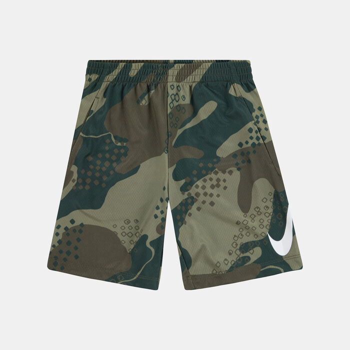Nike Kids' Dri-FIT Club Camo Shorts Green Nike Kids' Dri-FIT Club Camo Shorts Green image number 0