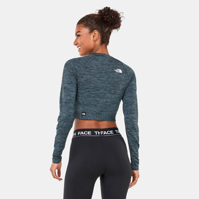 The North Face Women's Stretchy Crop Top Blue The North Face Women's Stretchy Crop Top Blue image number 1