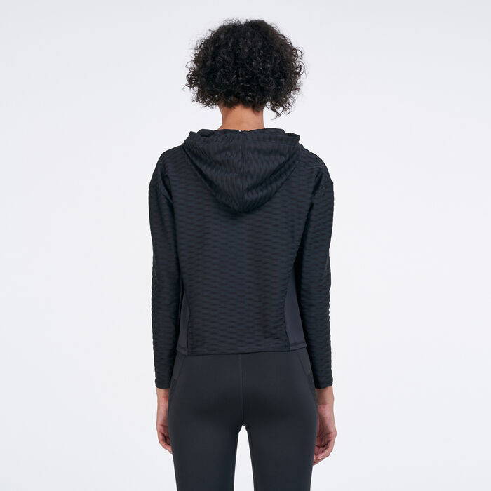PUMA Women's Train Flawless Pullover Hoodie Black PUMA Women's Train Flawless Pullover Hoodie Black image number 1
