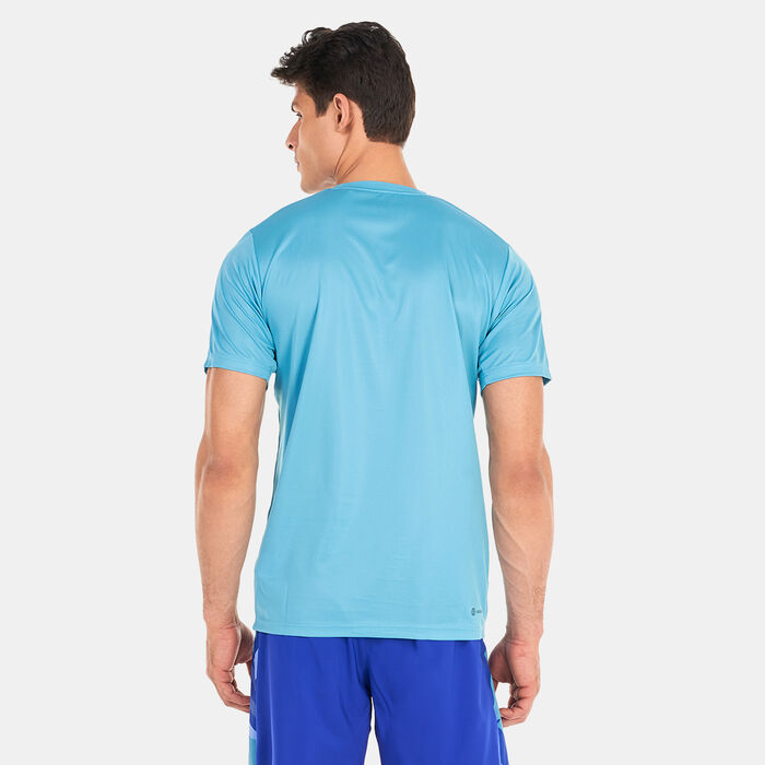 adidas Men's Training Essentials Training T-Shirt Blue adidas Men's Training Essentials Training T-Shirt Blue image number 1