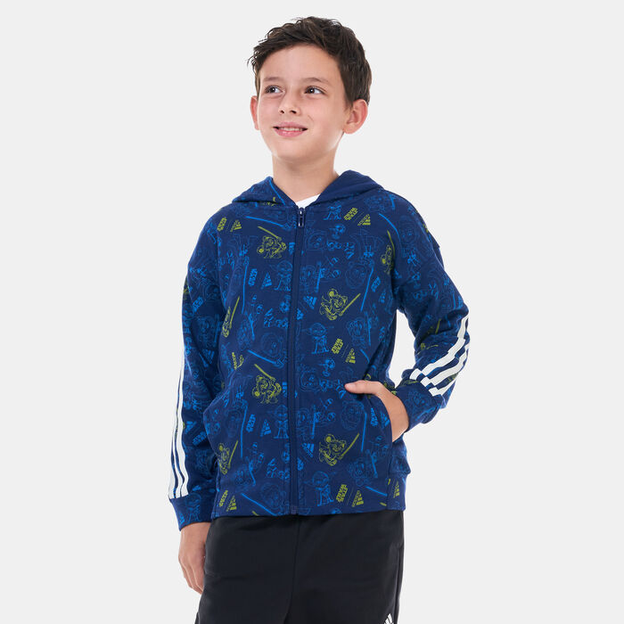 adidas Kids' Star Wars Young Jedi Track Jacket Blue image number 0