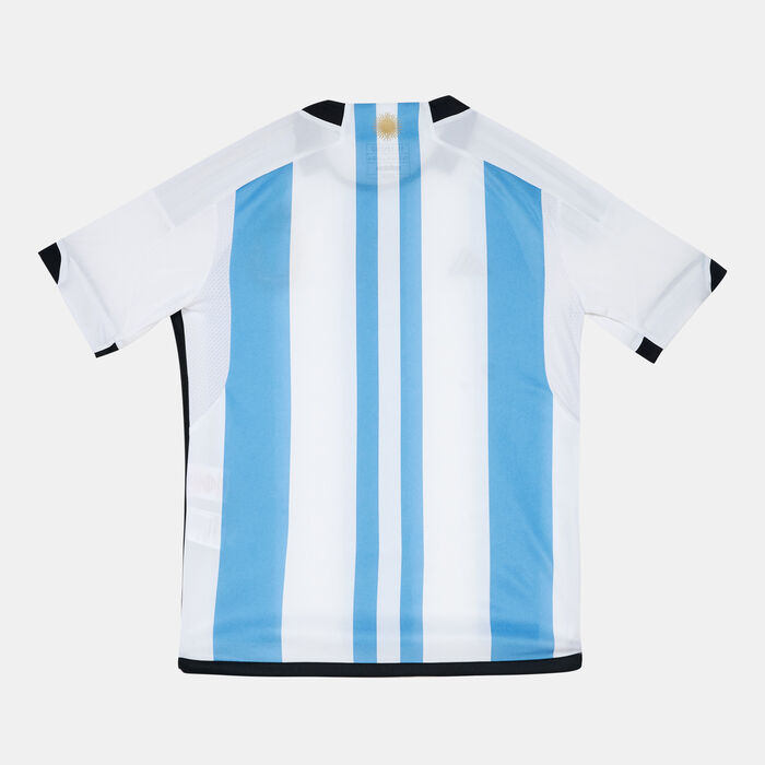 adidas Kids' Argentina 22 Winners Home Jersey White adidas Kids' Argentina 22 Winners Home Jersey White image number 1
