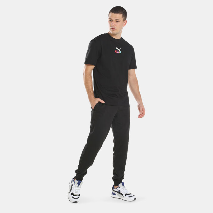 PUMA Men's Brand Love Multiplacement T-Shirt Black PUMA Men's Brand Love Multiplacement T-Shirt Black image number 2