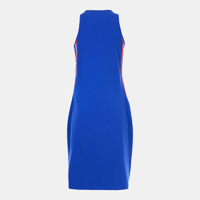 adidas Women's Future Icons 3-Stripes Dress Blue adidas Women's Future Icons 3-Stripes Dress Blue image number 1