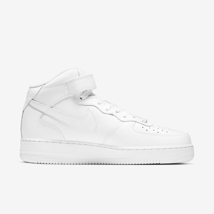 Nike Men's Air Force 1 Mid '07 Shoes White Nike Men's Air Force 1 Mid '07 Shoes White image number 3