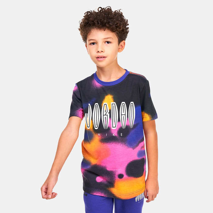 Jordan Kids' MVP Allover Print T-Shirt (Older Kids) Purple Jordan Kids' MVP Allover Print T-Shirt (Older Kids) Purple image number 0