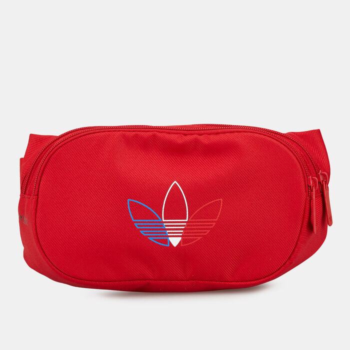 adidas Originals Adicolor Primeblue Waist Bag Red adidas Originals Adicolor Primeblue Waist Bag Red image number 0