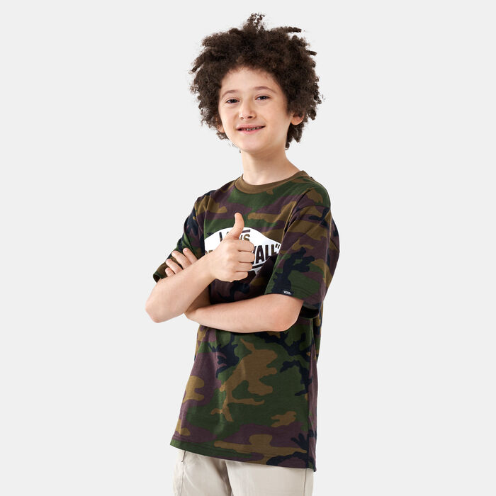 Vans Kids' Off The Wall T-Shirt Green Vans Kids' Off The Wall T-Shirt Green image number 0