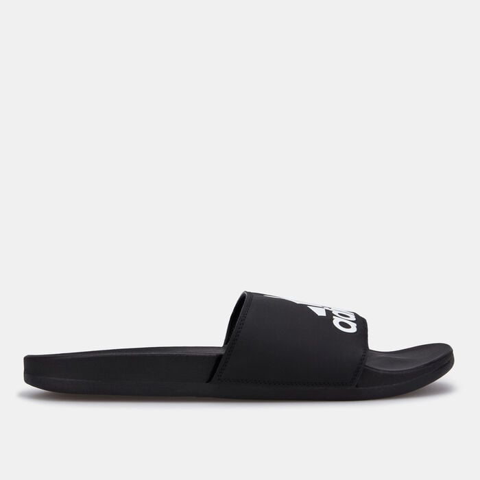 adidas Men's Adilette Comfort Slides Black adidas Men's Adilette Comfort Slides Black image number 1