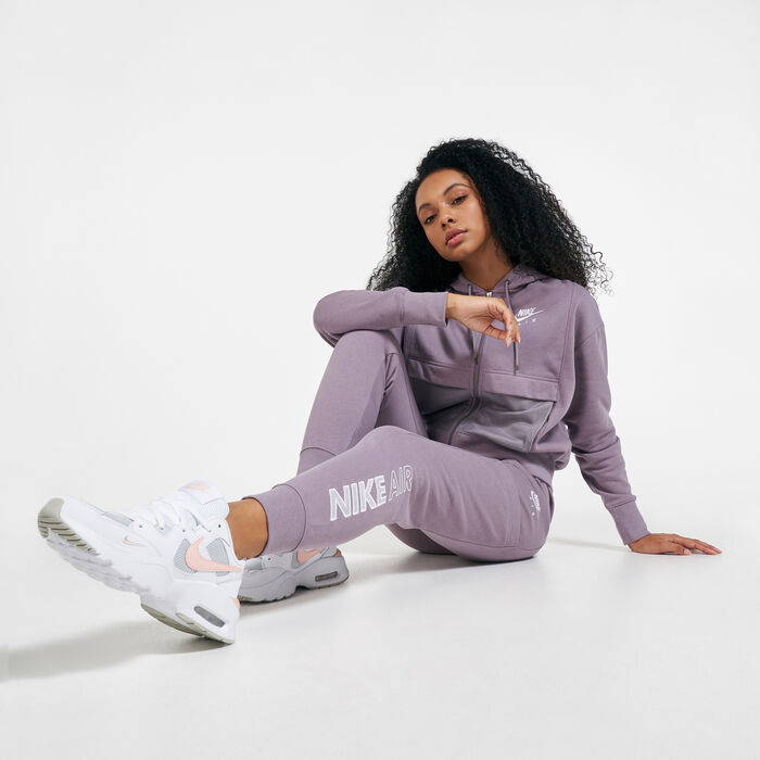 Nike Women's Air Fleece Sweatpants Purple Nike Women's Air Fleece Sweatpants Purple image number 2