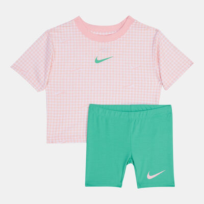 Nike Kids' Boxy T-Shirt and Shorts Set Green
