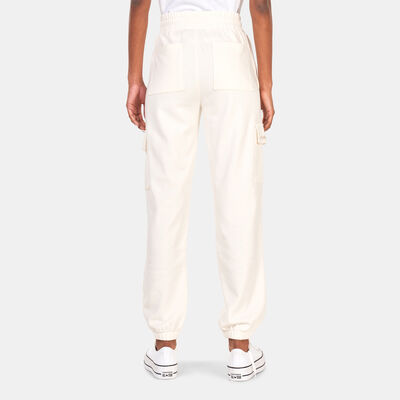 Converse Women's Fashion Knit Cargo Joggers White