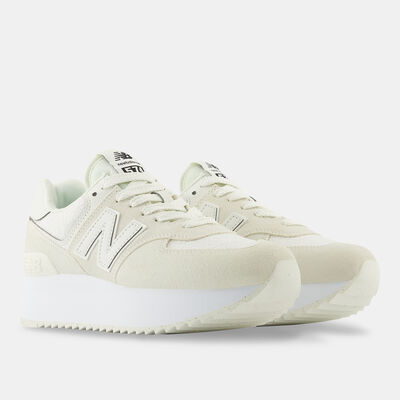 New Balance Women's 574+ Shoes Beige
