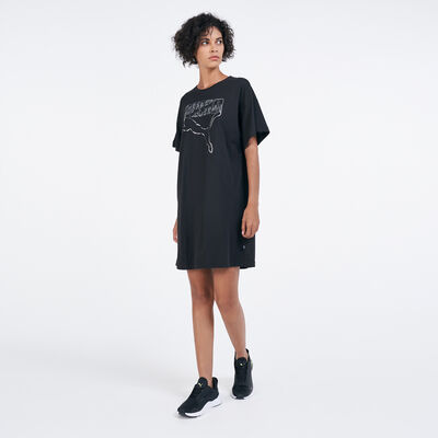 PUMA Women's Rebel T-Shirt Dress Black