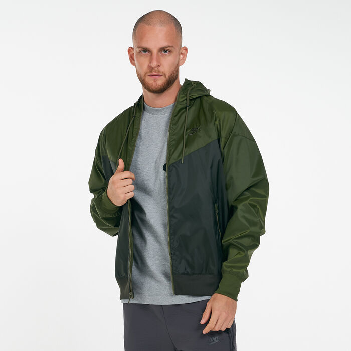 Nike Men's Sportswear Windrunner Hooded Jacket Green Nike Men's Sportswear Windrunner Hooded Jacket Green image number 0