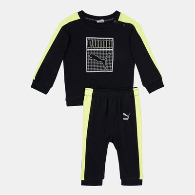 PUMA  Kids' Minicats Arctic Star Sweatshirt and Sweatpants Set (Baby and Toddlers) Black